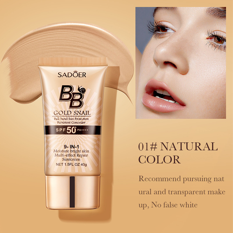 Spf 50 Sunscreen - SADOER Altın Salyangoz Güneş Koruyucu BB