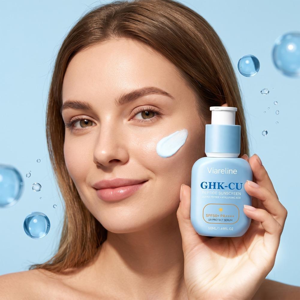 Spf 50 Sunscreen - 50ml GHK-Cu Peptit Güneş Kremi Bakır