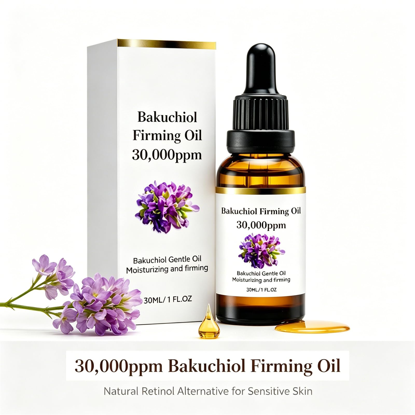 Bakuchiol Retinol Alternative - Bakuchiol Sıkılaştırıcı Yağ Yüksek Etkili Retinol